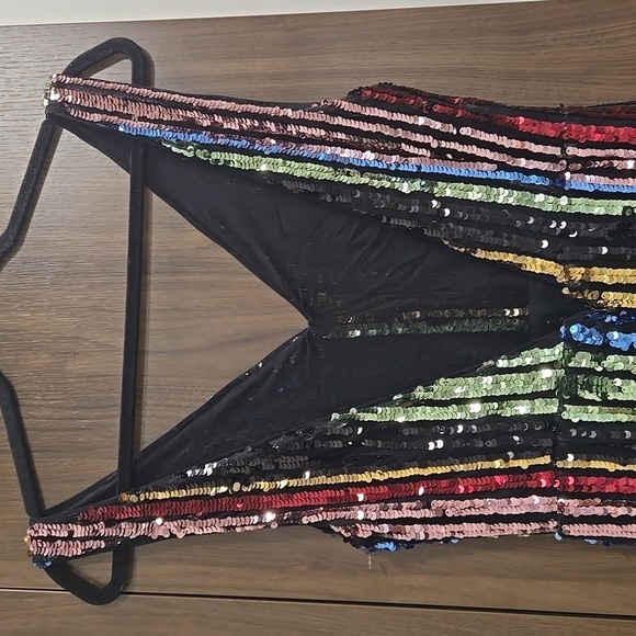 LPA-Revolve-Double V Jumpsuit in Multi Sequin-Size Small - Picture 8 of 17